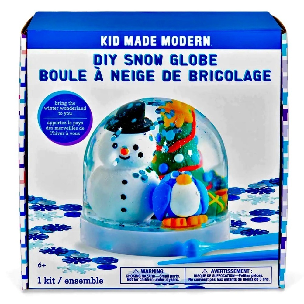 Snow Globe DIY Complete Kit by Kid Made Modern. Snowman & Friends. NEW LAST 1​​​